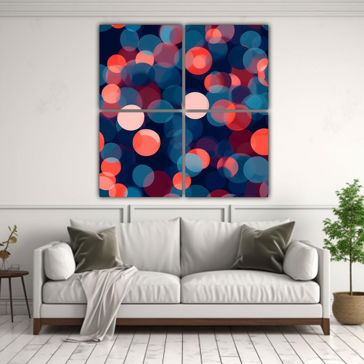 Cuadros Abstractos Dormitorio: Transparencia De 160x160 Cm-2
