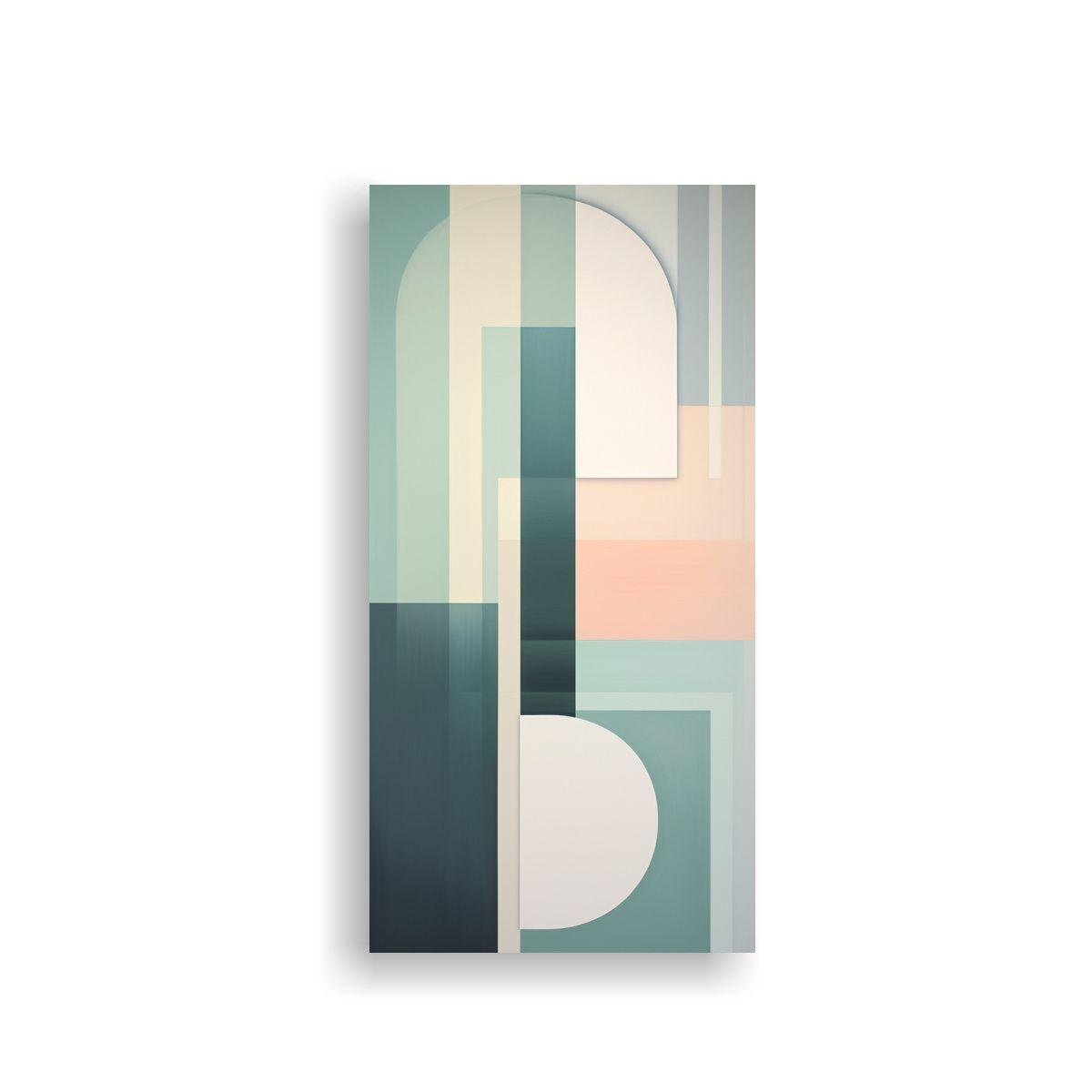 Arte De Pared Vertical Alegría Abstracto Fusión 70x140cm-0