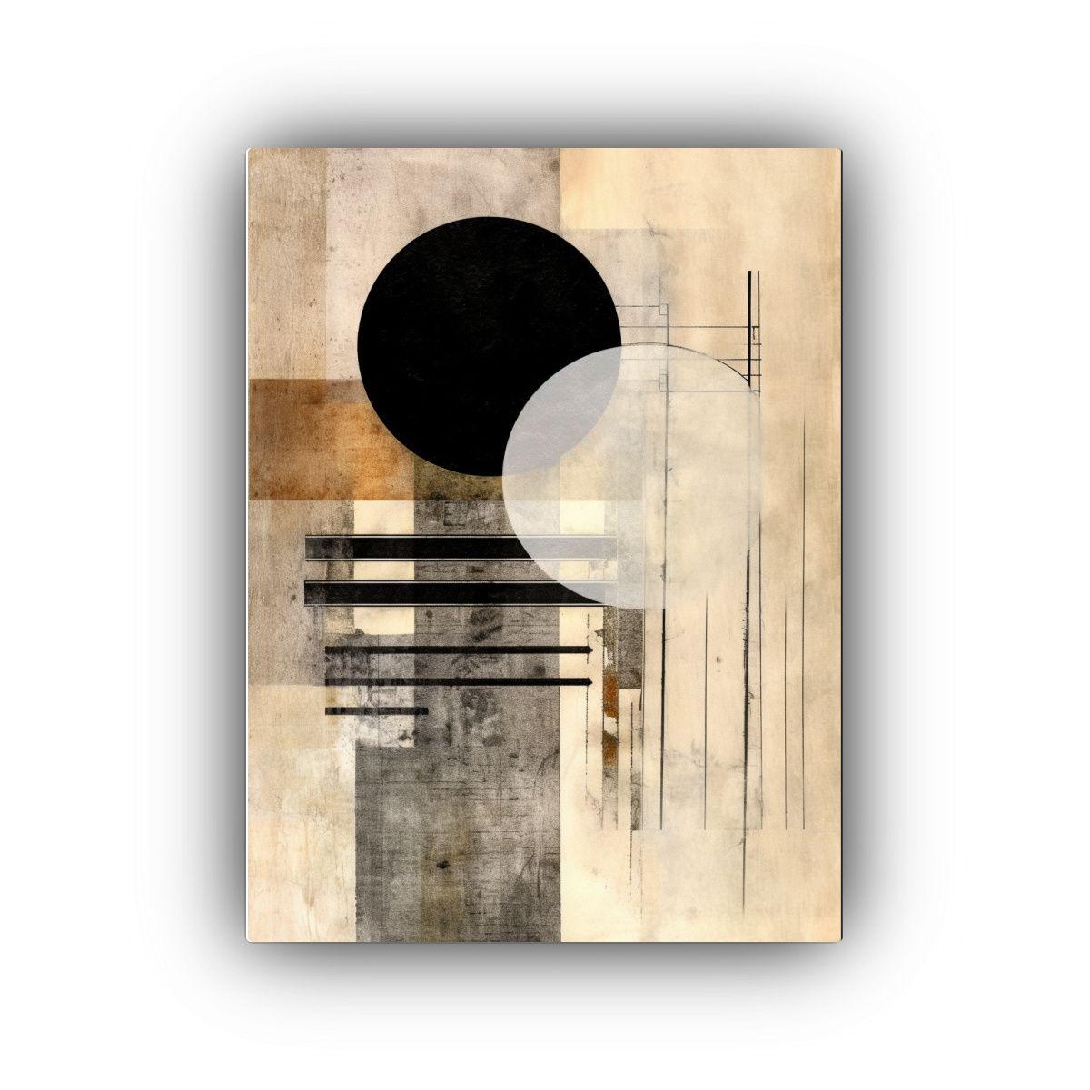 Cuadro Abstracto De Inspiración Para Decoración 50x75cm-0