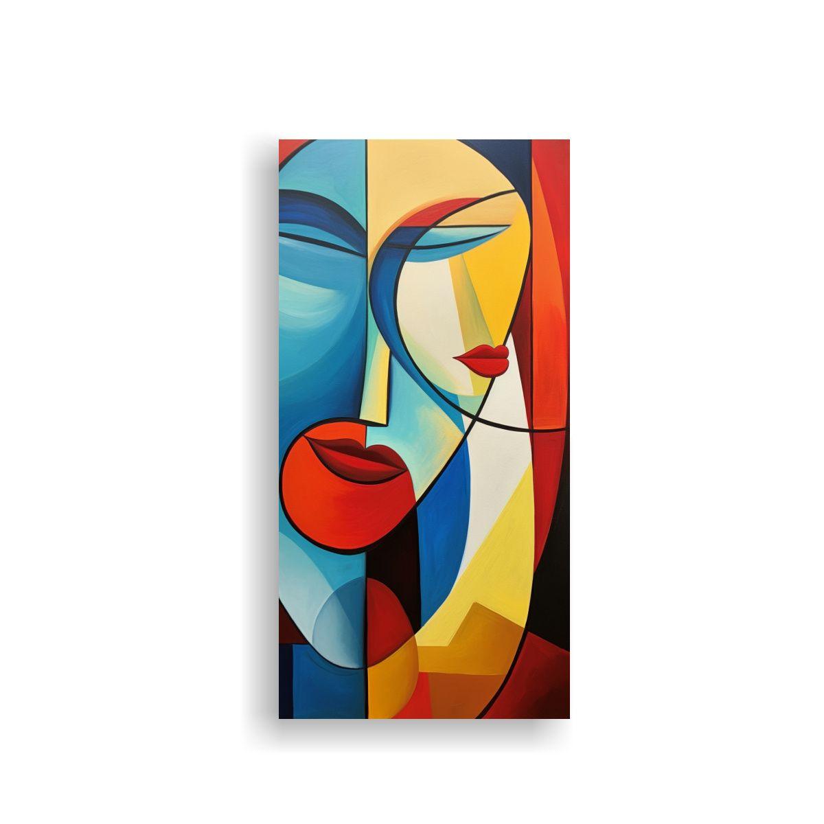 Tela En Bastidor Calidos Época Abstracto Fusion 60x120cm-0