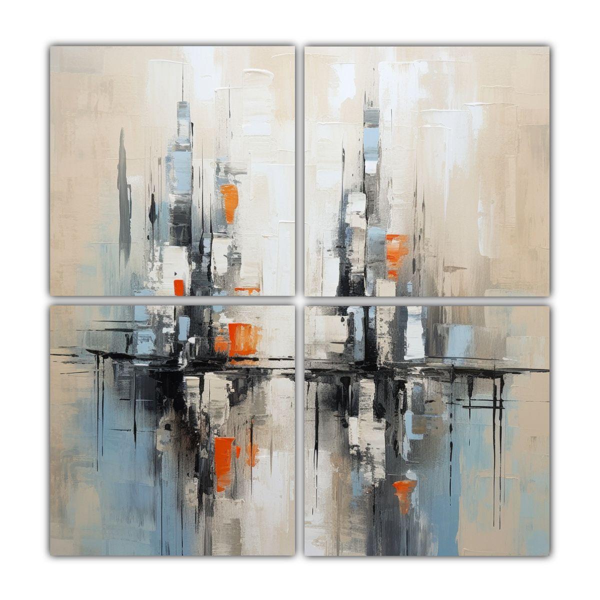 Cuadros Modernos Minimalistas Abstractos De 160x160 Cm-0