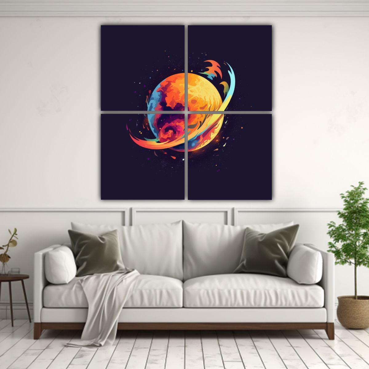 Pinturas Decorativas De Temática Floral Para 160x160 Cm-2