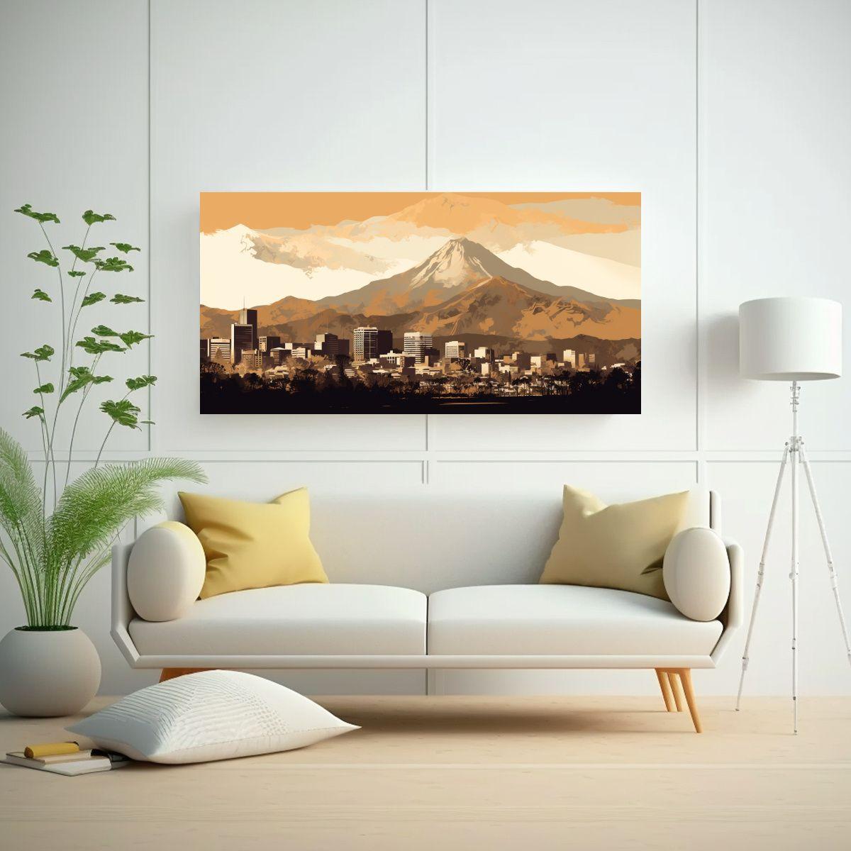 Cuadros De Decoración En Tonos Marrón Y Blanco 120x60cm-2