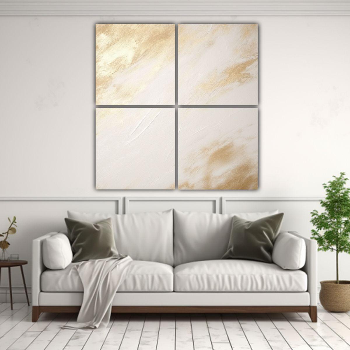 Cuadro De Lienzo En Blanco Y Textura De Fondo De 160x160 Cm-2