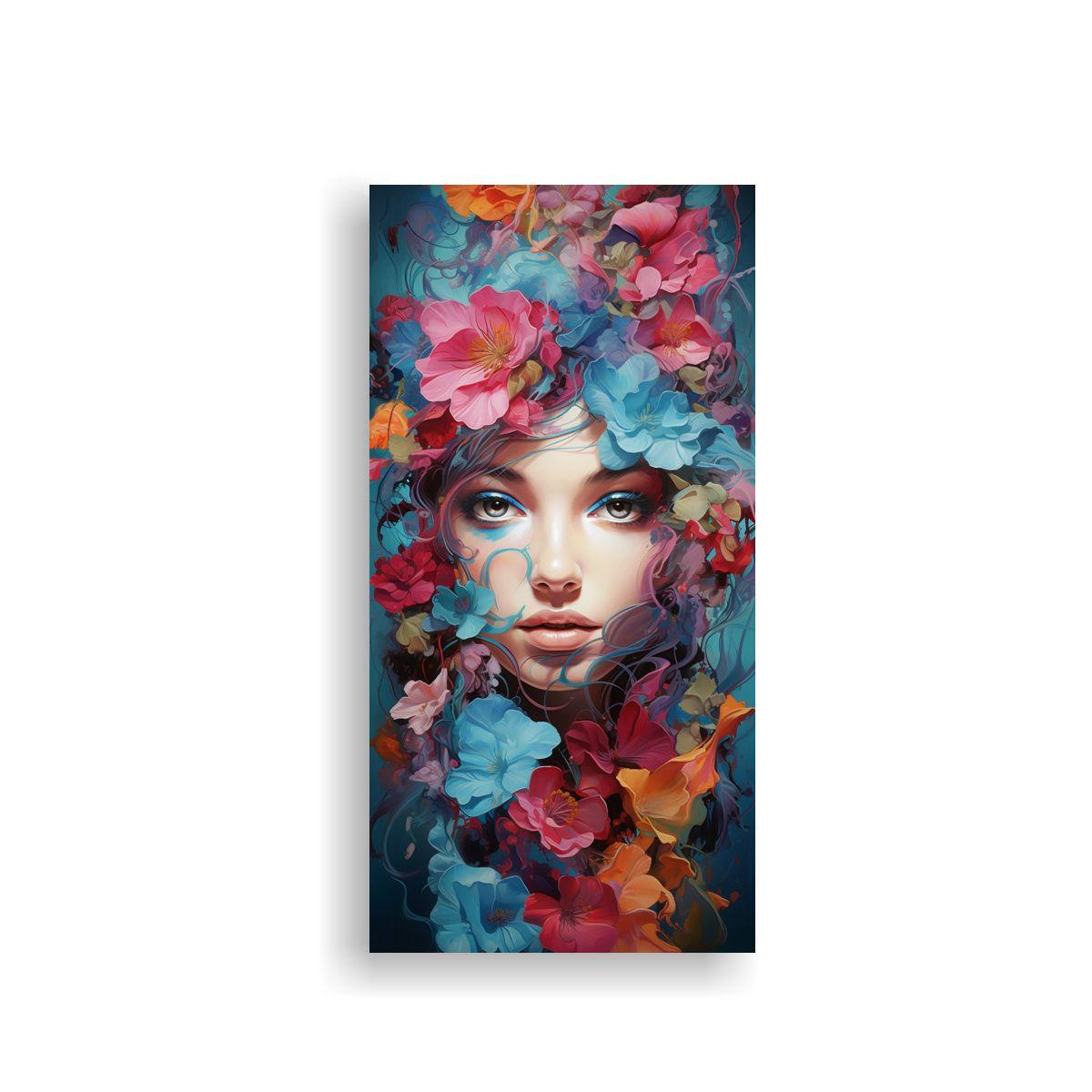 Cuadros Flores Abstractas: Impresionante 20x40cm-0