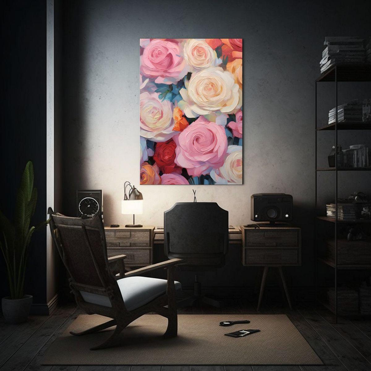 Cuadro Forma Calidez Estilo Impresionista Con 80x120 Cm-2
