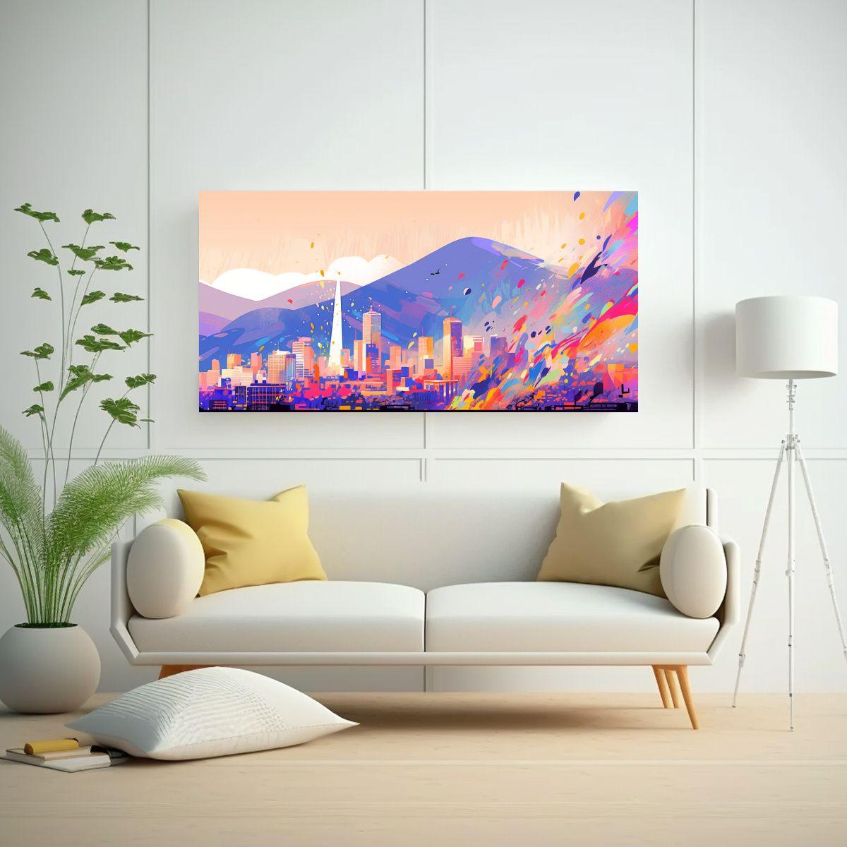 Pinturas Decorativas En Santiago De Chile En Color 100x50cm-2