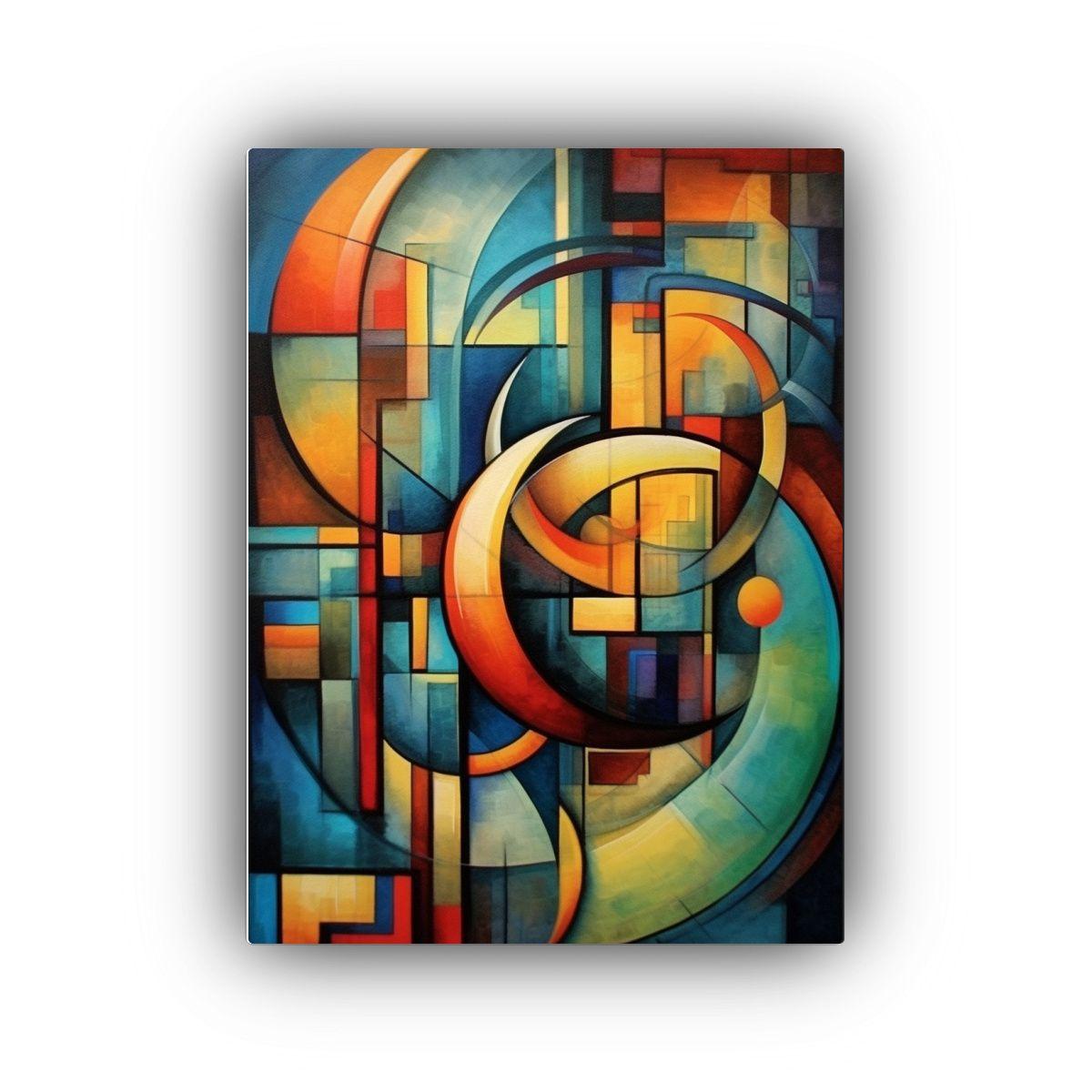 Pintura Abstracta Arte Abstracción Fantasia 60x90cm-0