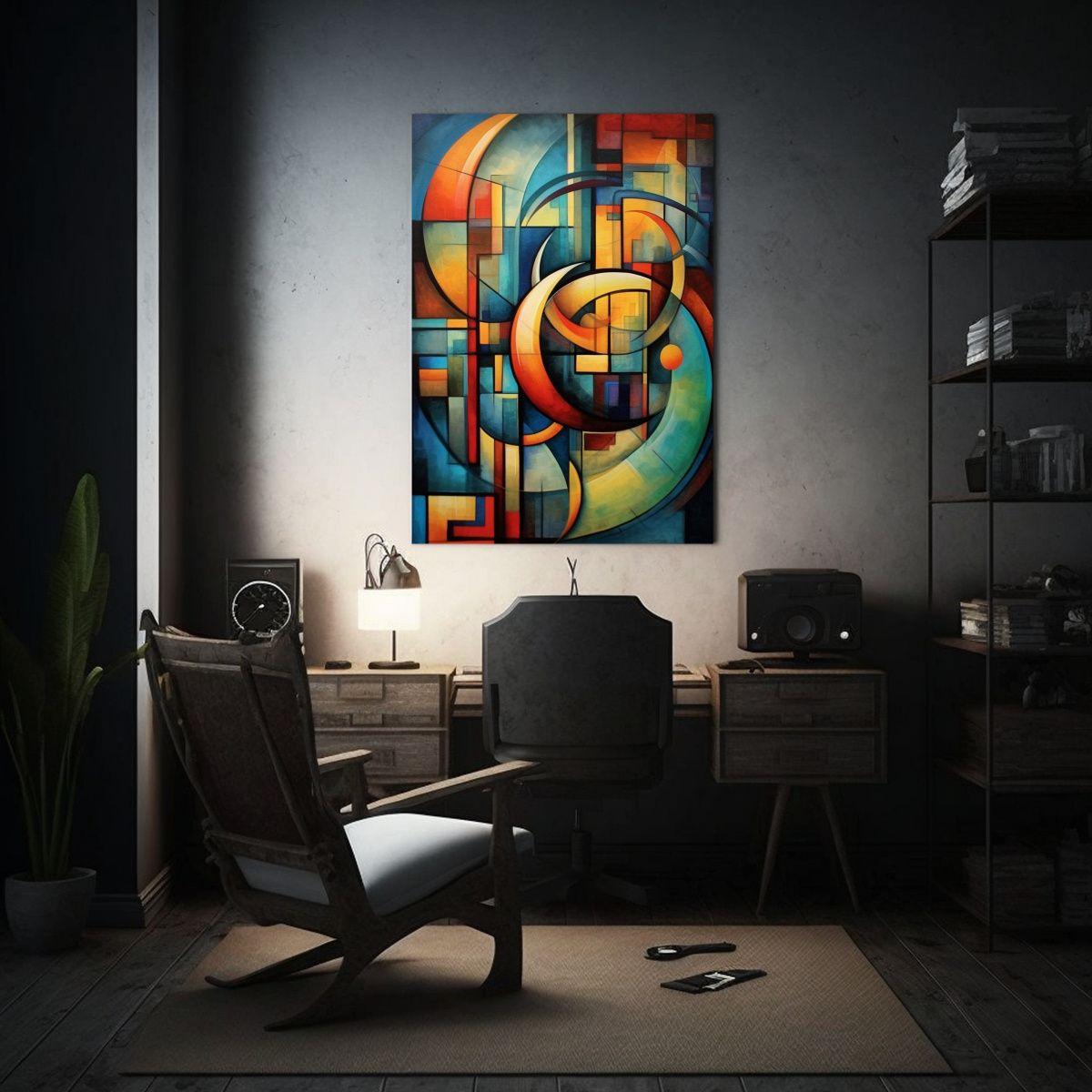 Pintura Abstracta Arte Abstracción Fantasia 60x90cm-2