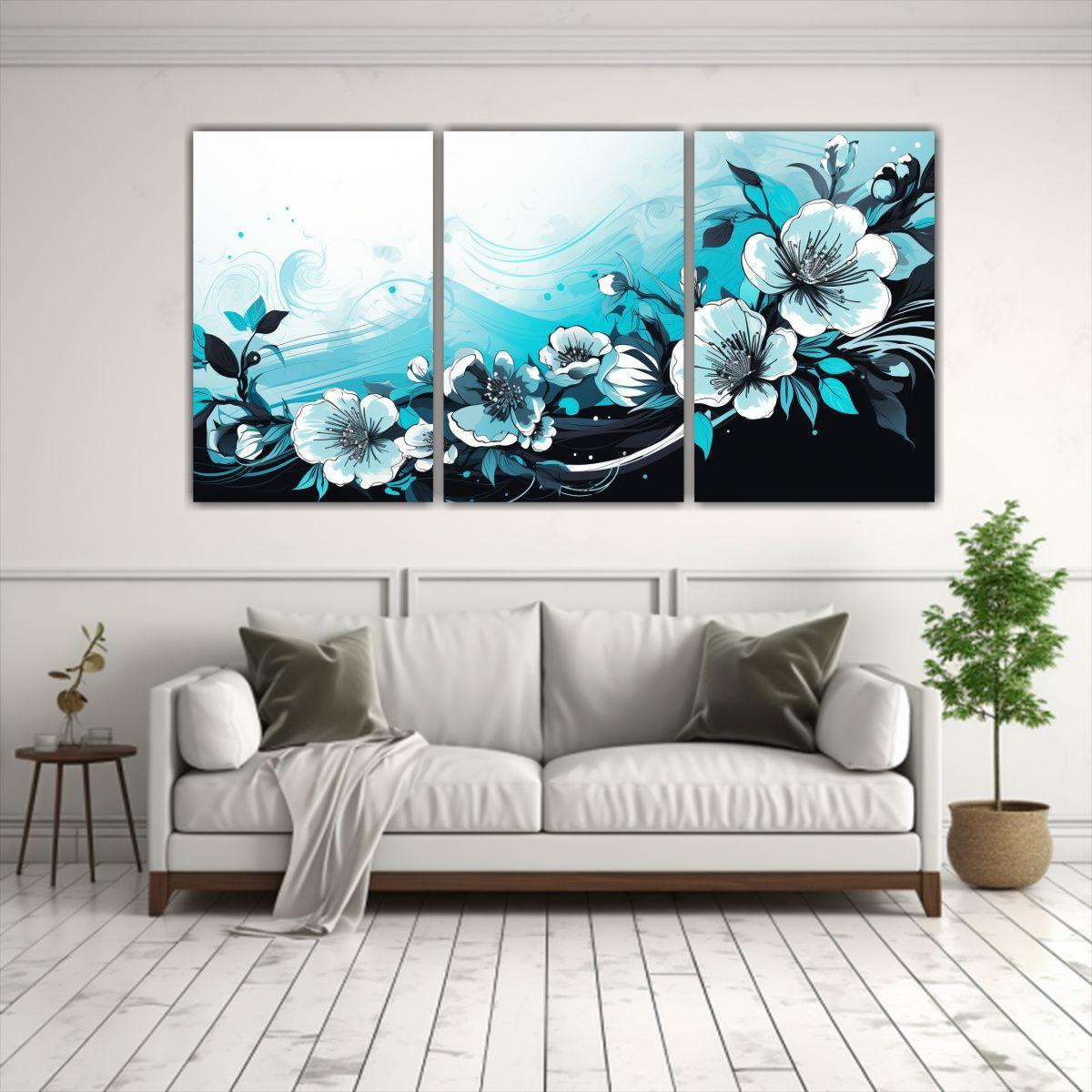 Conjunto 3 Lienzos Fotografía Expresividad 180x90 Cm-2