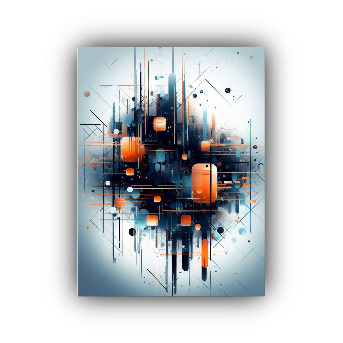 Cuadro Abstracto Estilo Claro Diseño Web De Alta 50x65cm-0