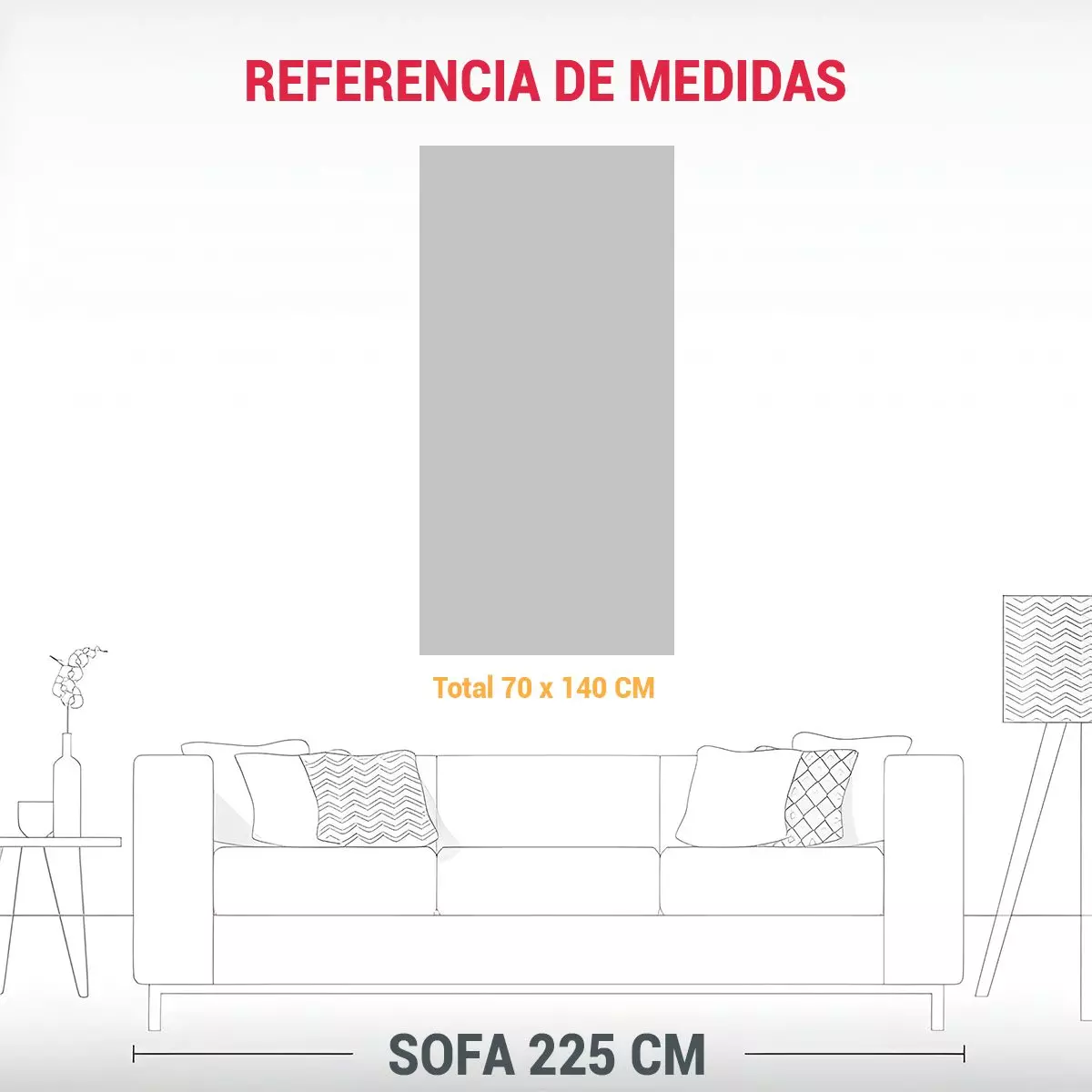 Cuadros Decorativos Hermoso Interiores Con Tonos 70x140cm-1