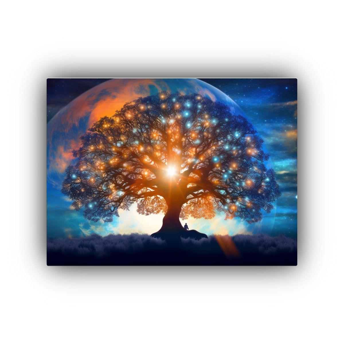 Pinturas Decorativas De árbol Cósmico Espiritual Con Energ 120x80cm-0