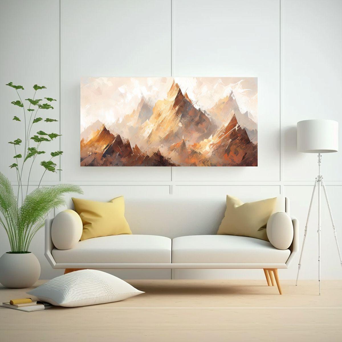Pinturas De Decoración En Lienzo De Tela De Monta 140x70cm-2