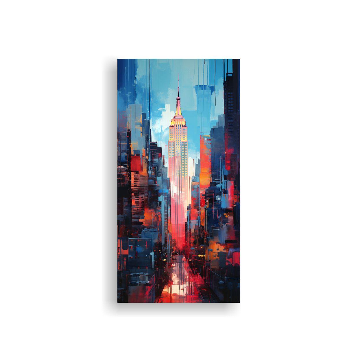 Pinturas Decorativas De Arte Vanguardia Glitch 80x160cm-0