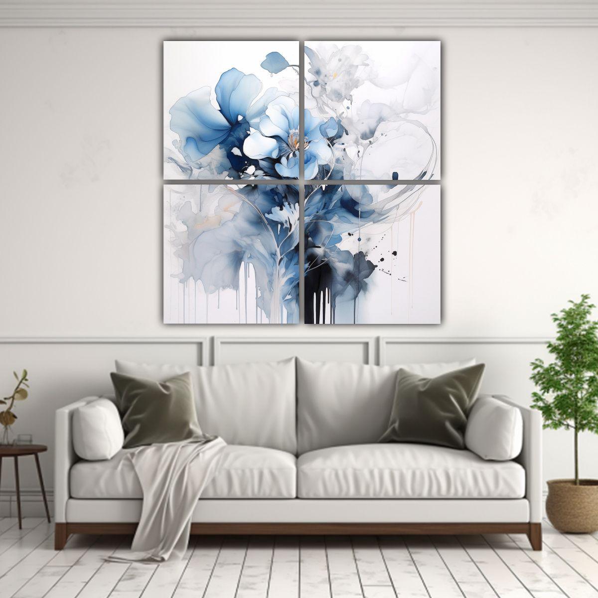4 Composiciones Decoración Para Comedor Pinturas 60x60 Cm-2