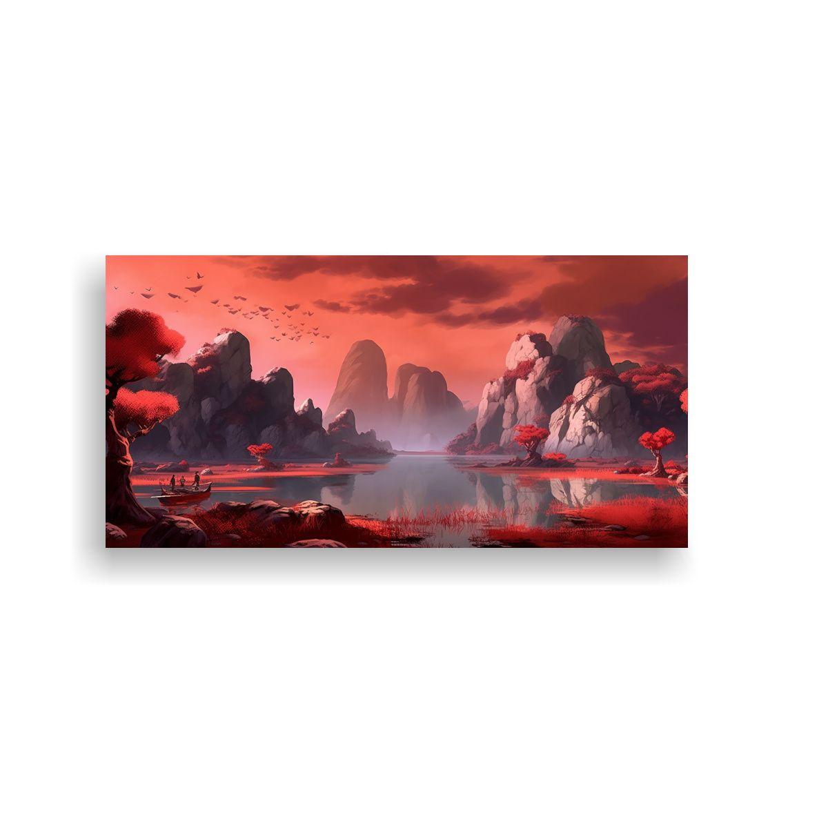 Poder 188 Lienzo Decorativo Arte China Colores 80x40cm-0
