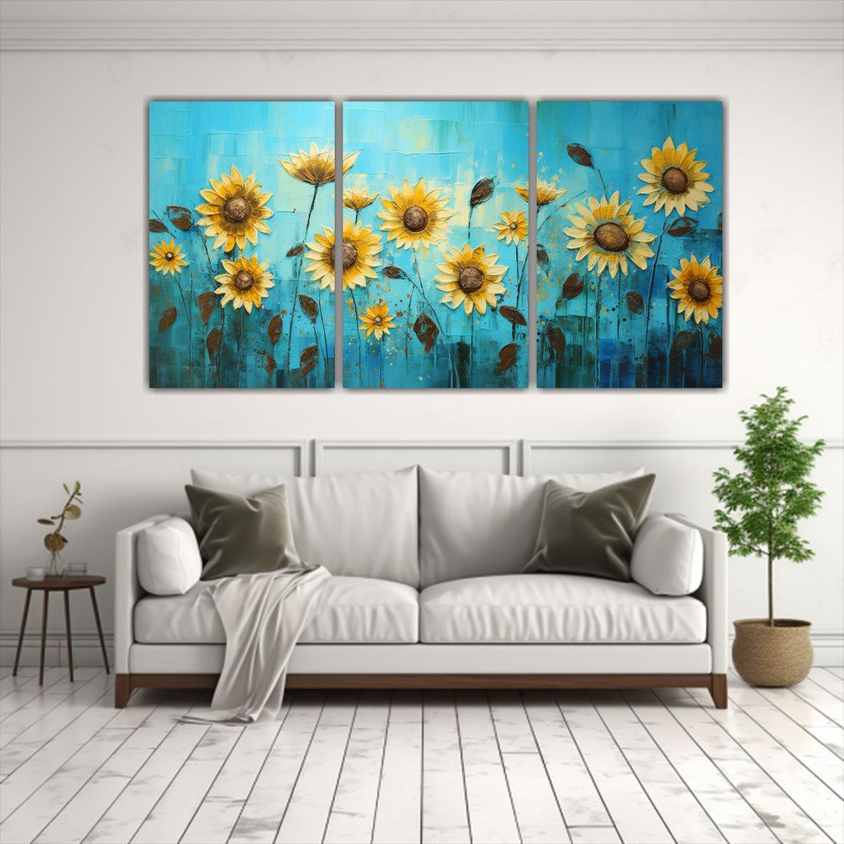 Artes De Pared Decorativo Naturaleza Viva: Cuadro 150x75 Cm-2