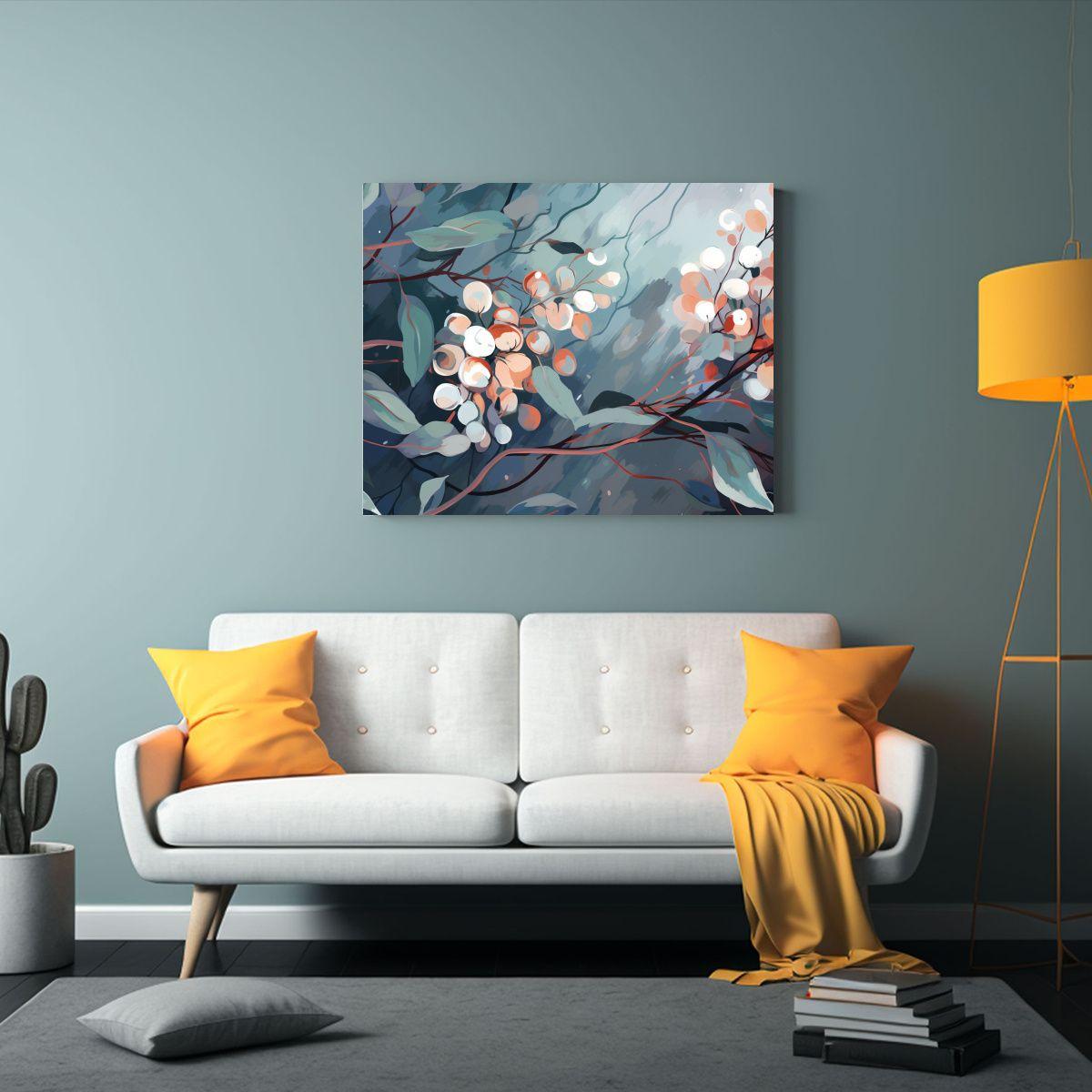 Cuadro En Lienzo Escena De árbol De Eucalipto En Colores Ap 120x80cm-2