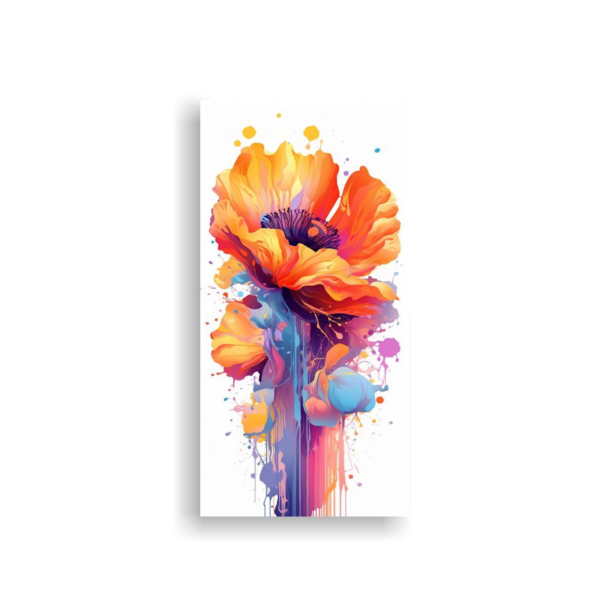 Ilustración Vectorial Elegante De Amapola 70x140cm-0