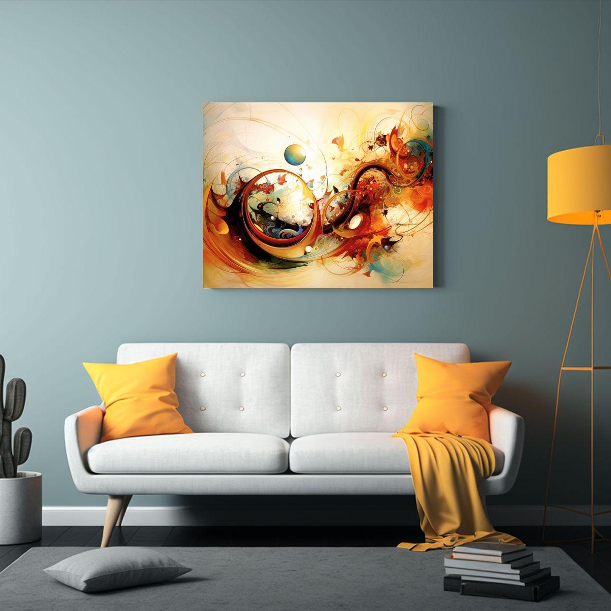 Pinturas Abstractas De Fantasía Con Detalles Intrincados De 65x50cm-2