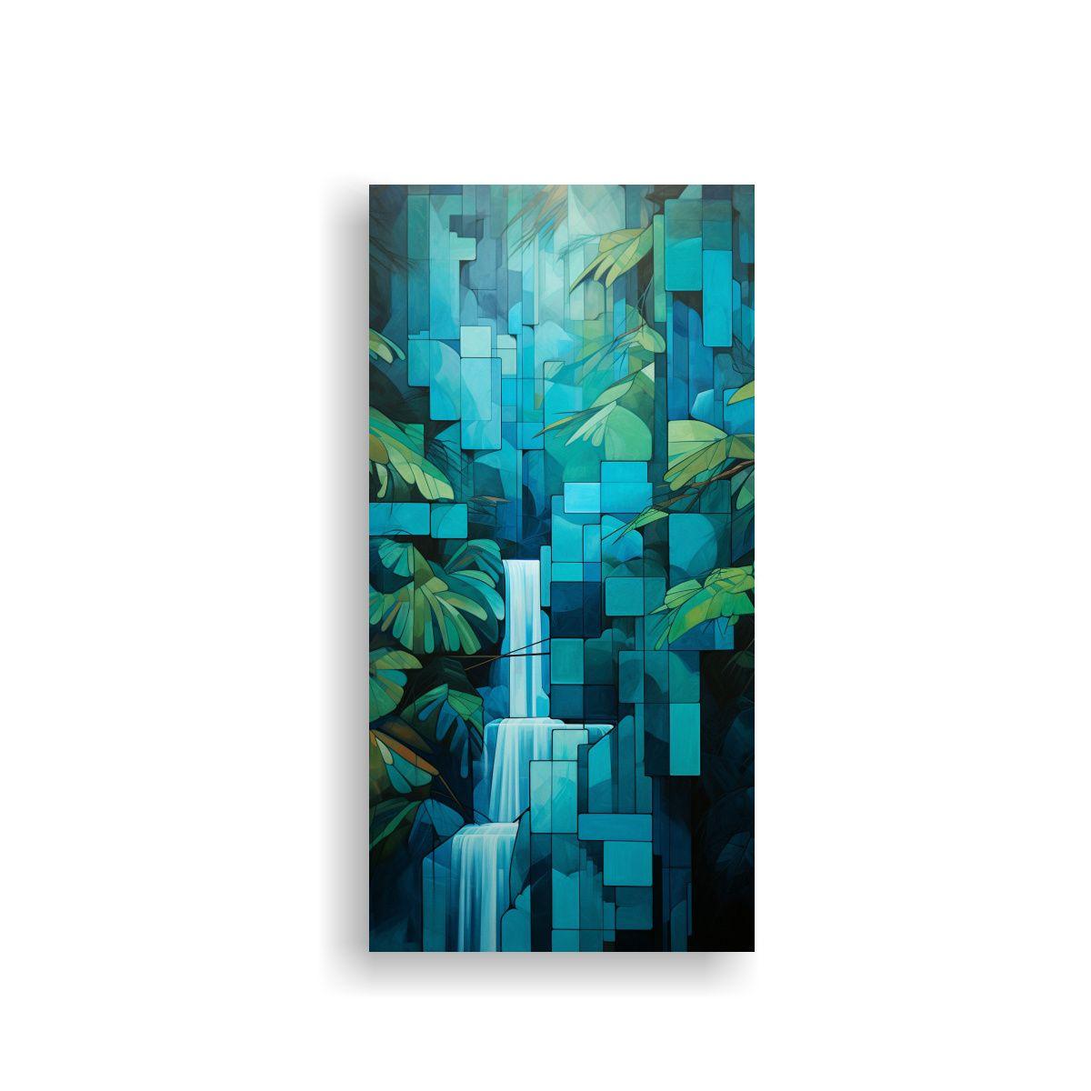Pintura De Pared Creativa Armonía En Cascada 50x100cm-0