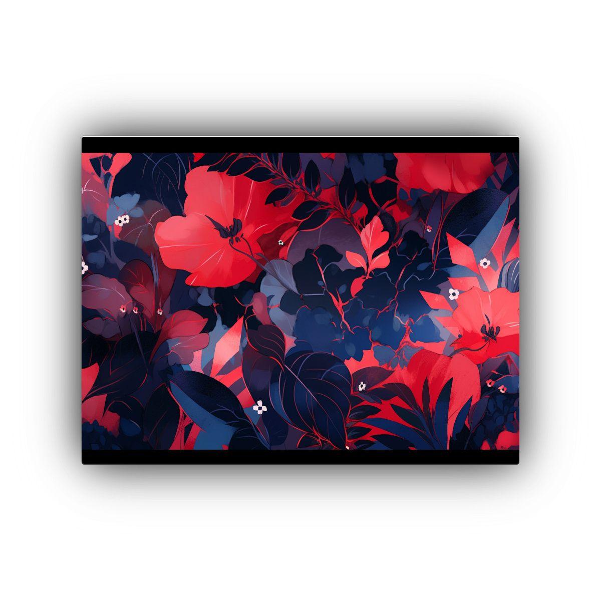 Cuadro Fotografía Luminosa Rojo Y Azul Estilo Neonoir Atmos 30x20cm-0