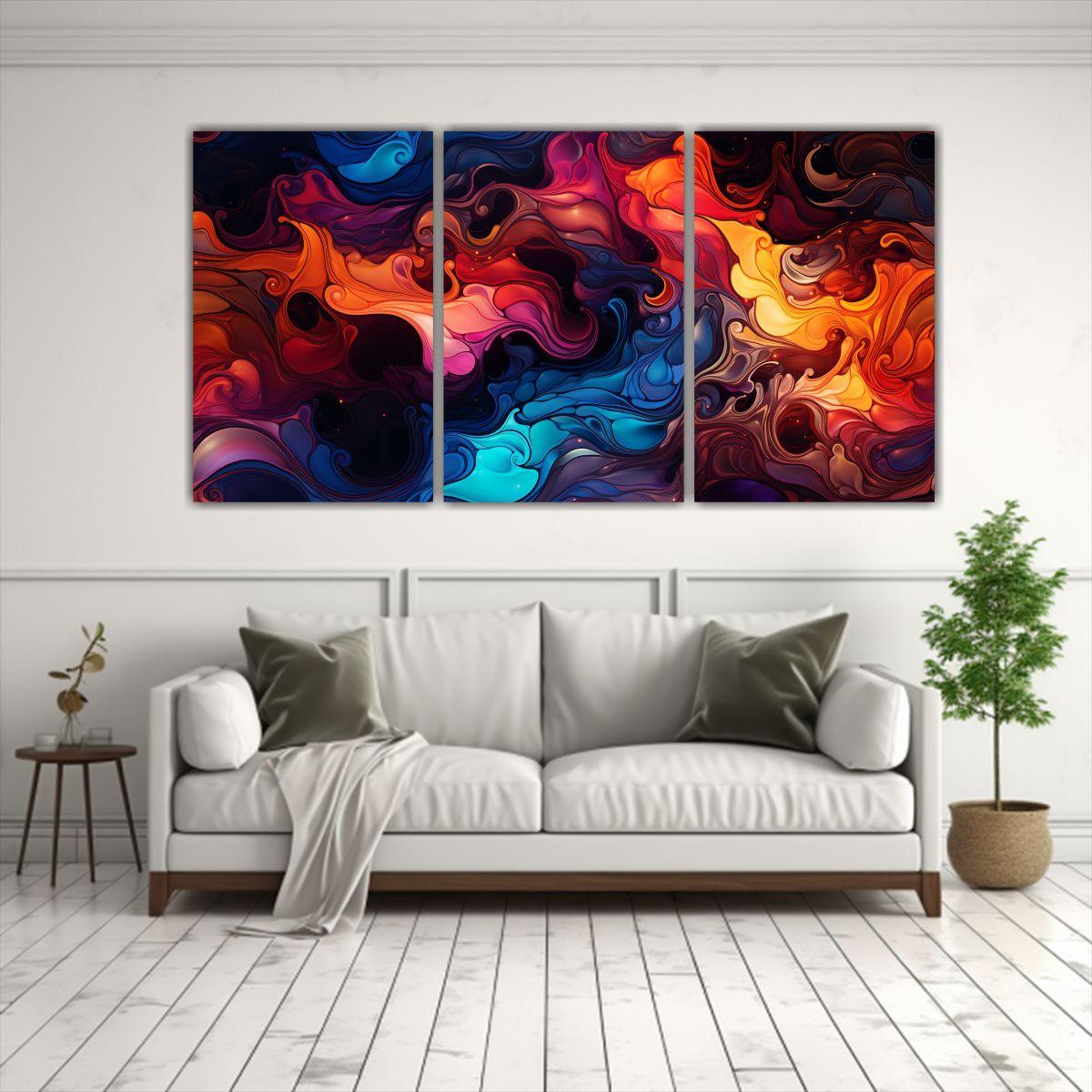 Artes De Pared Forma Street Art Abstracto 60x30 Cm-2