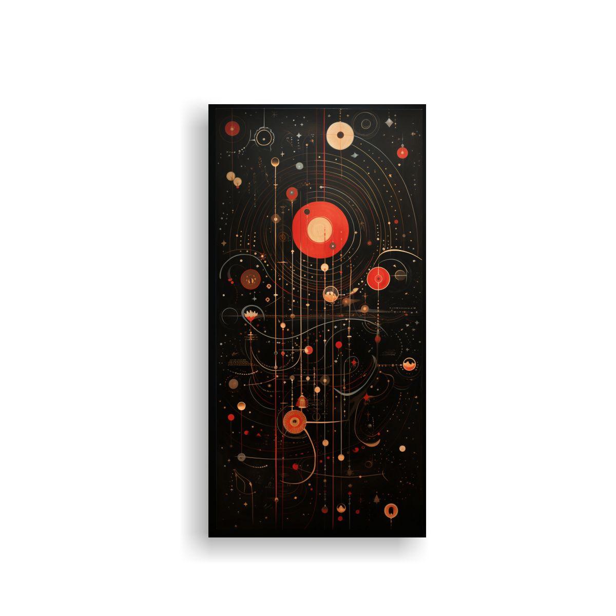Pintura Decorativa De Lienzo Armonía De Mitos Y 70x140cm-0