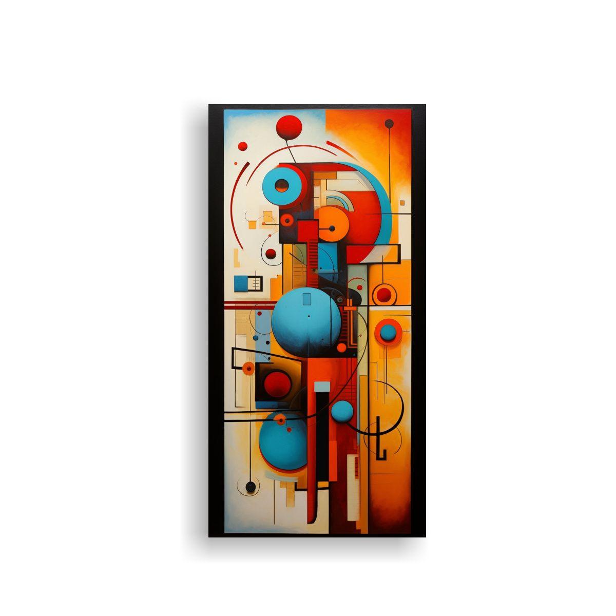 Pinturas Abstractas Arte Finas Líneas De 30x60cm-0