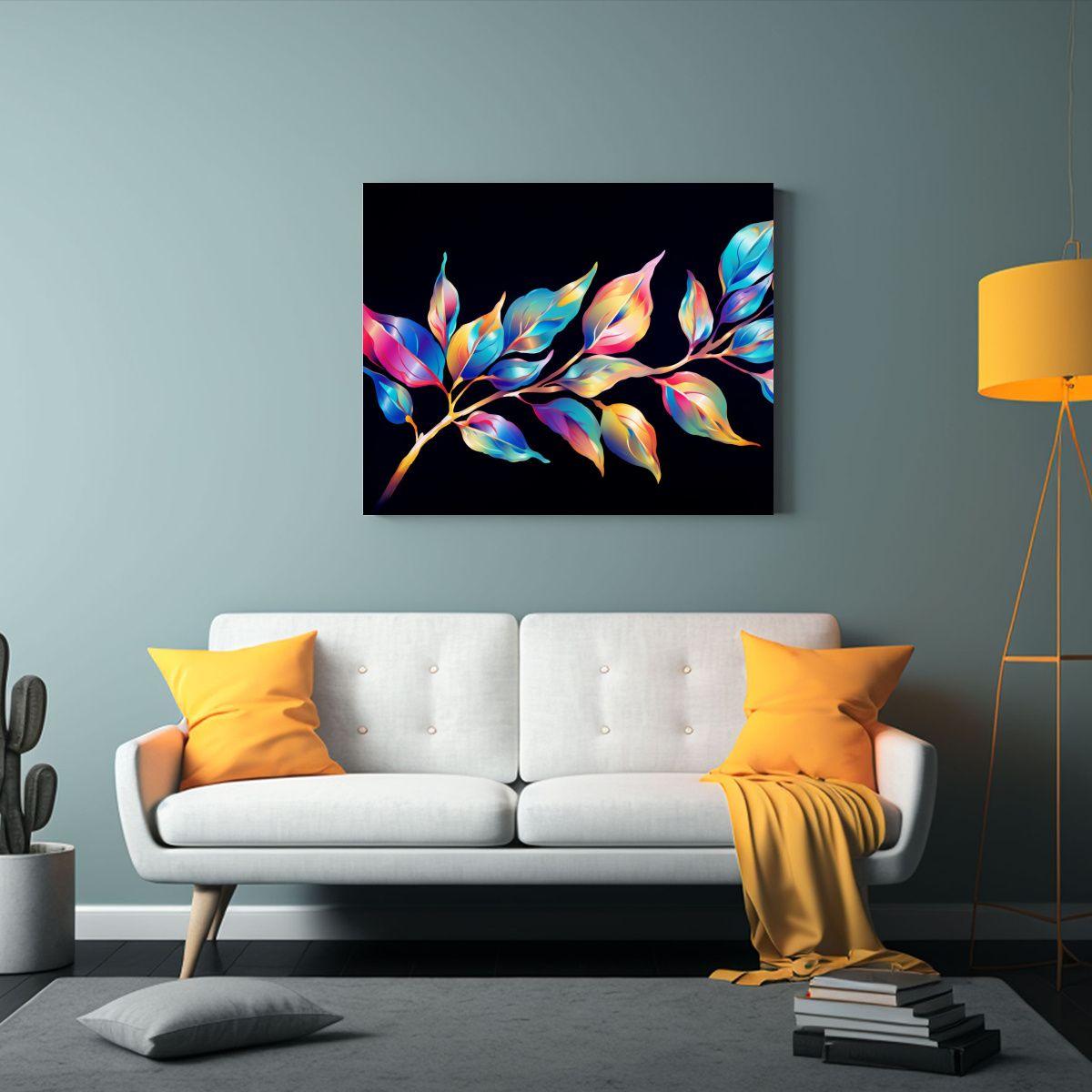 Pintura De Pared Eucalipto Arcoíris Neonoir 30x20cm-2