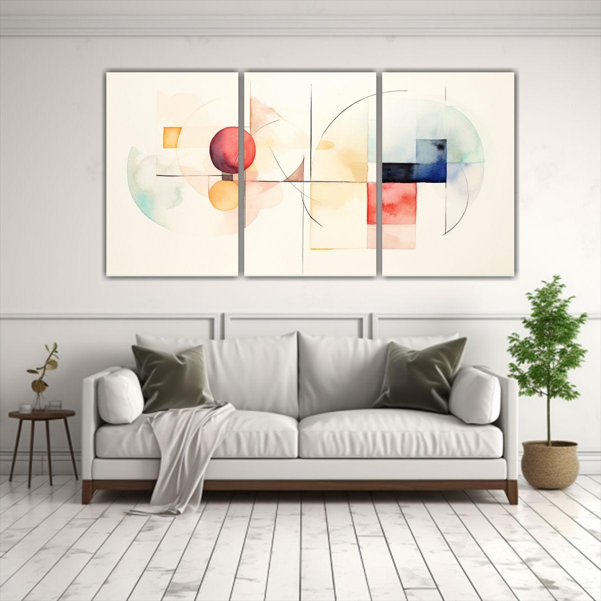 Pinturas Decorativas De Composición Abstracta 150x75 Cm-2