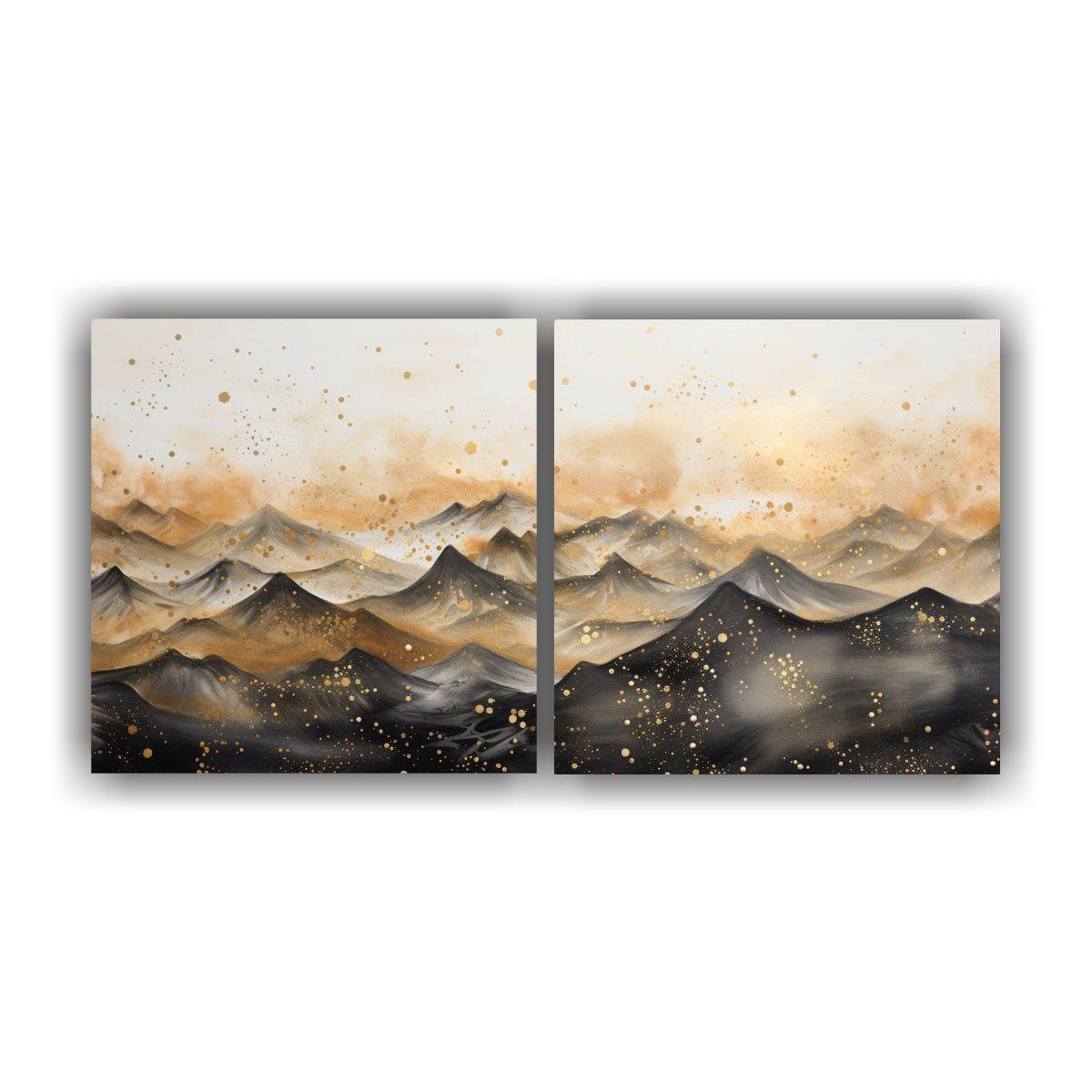 Cuadro De Paisaje De Montaña Duradero Con Estilo 80x40 Cm-0