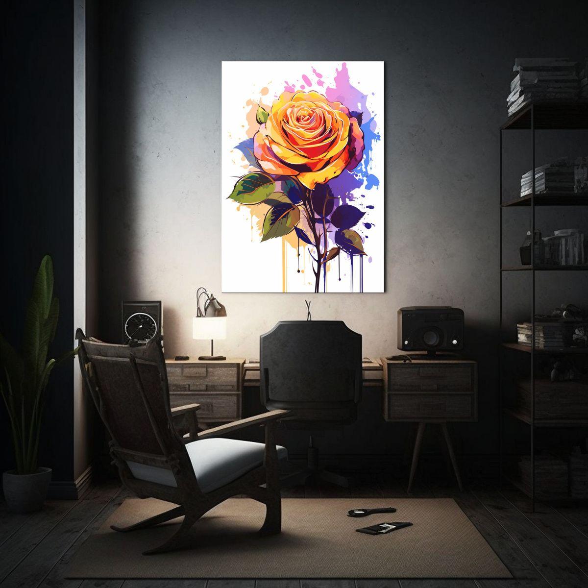 Cuadro Elegante De Lienzo Con Combinación 20x30cm-2