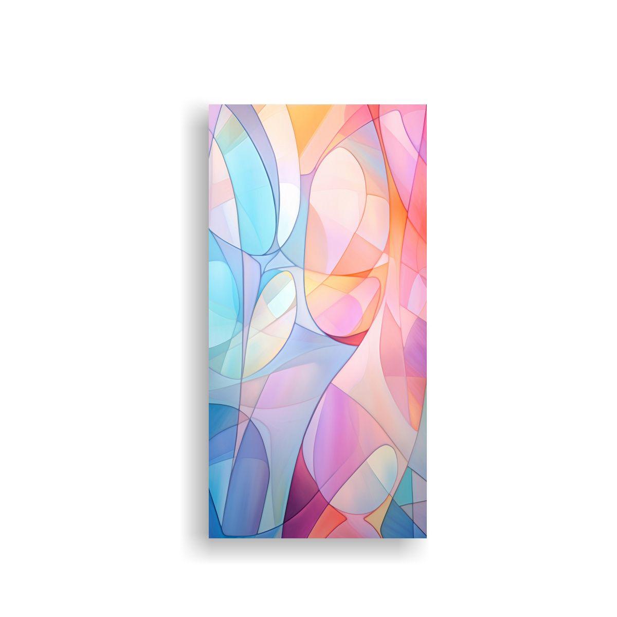 Cuadro De Alta Calidad Abstracto En Estilo Vitral 70x140cm-0