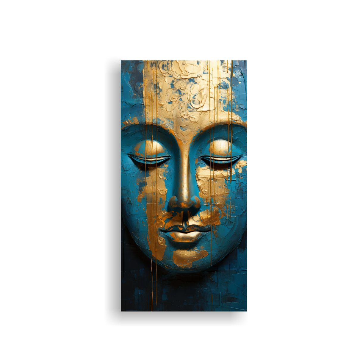Pintura Decorativa Abstracta De Aceite Con Rostro 70x140cm-0