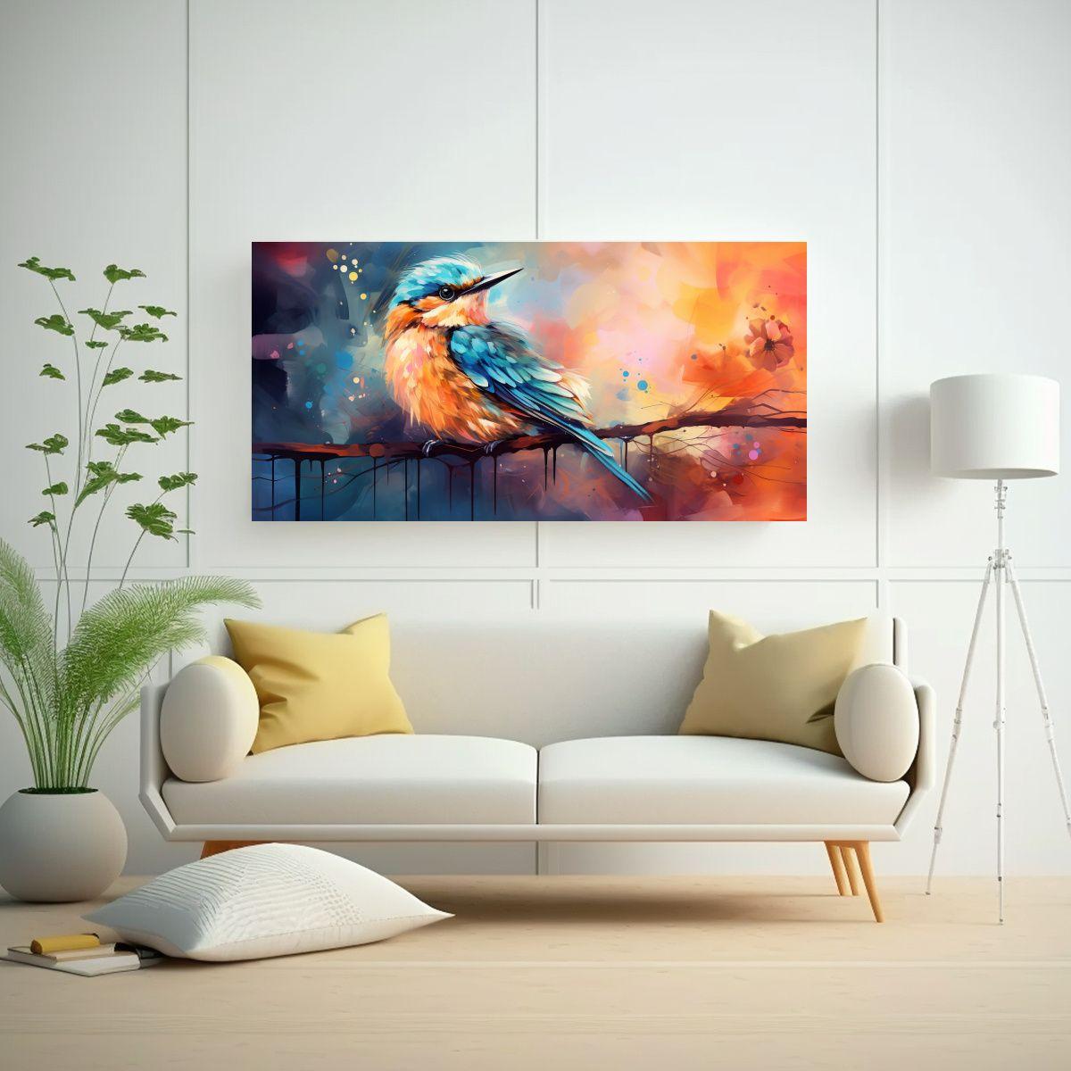 Pintura Decorativa Intensa Estilo Neo Pop Art En T 100x50cm-2