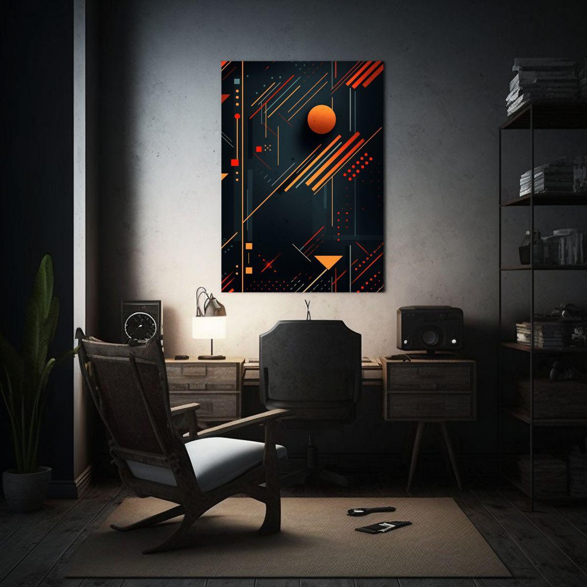Tela En Bastidor Alta Calidad Diseño Gráfico 50x75cm-2