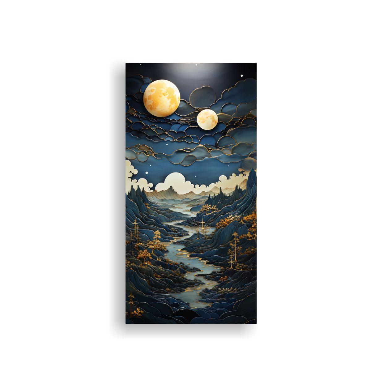 Arte Fotografía Textura Montañas Paisaje Por 20x40cm-0