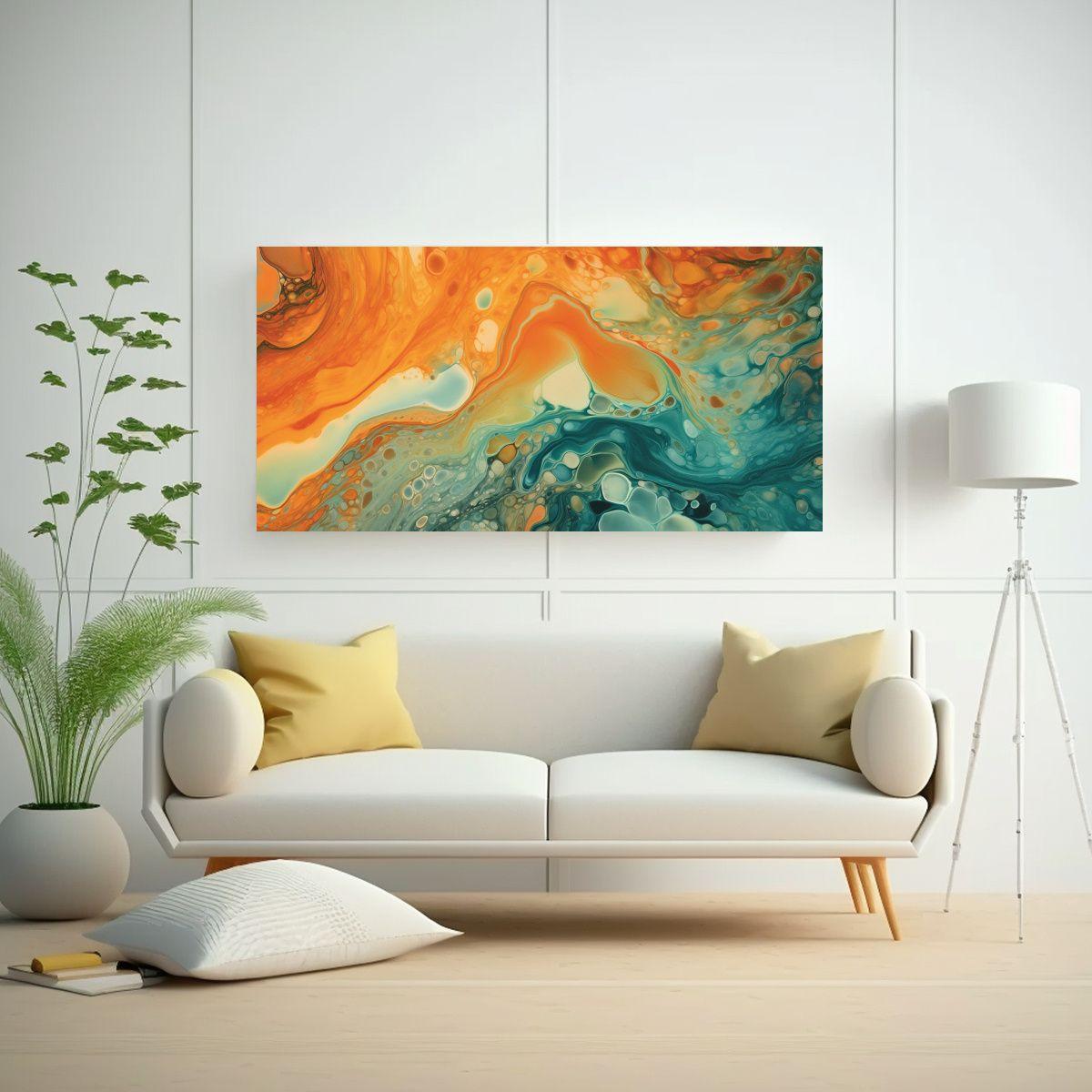 Pintura Tema Dimensiones Estilo Sabattier Efecto 120x60cm-2