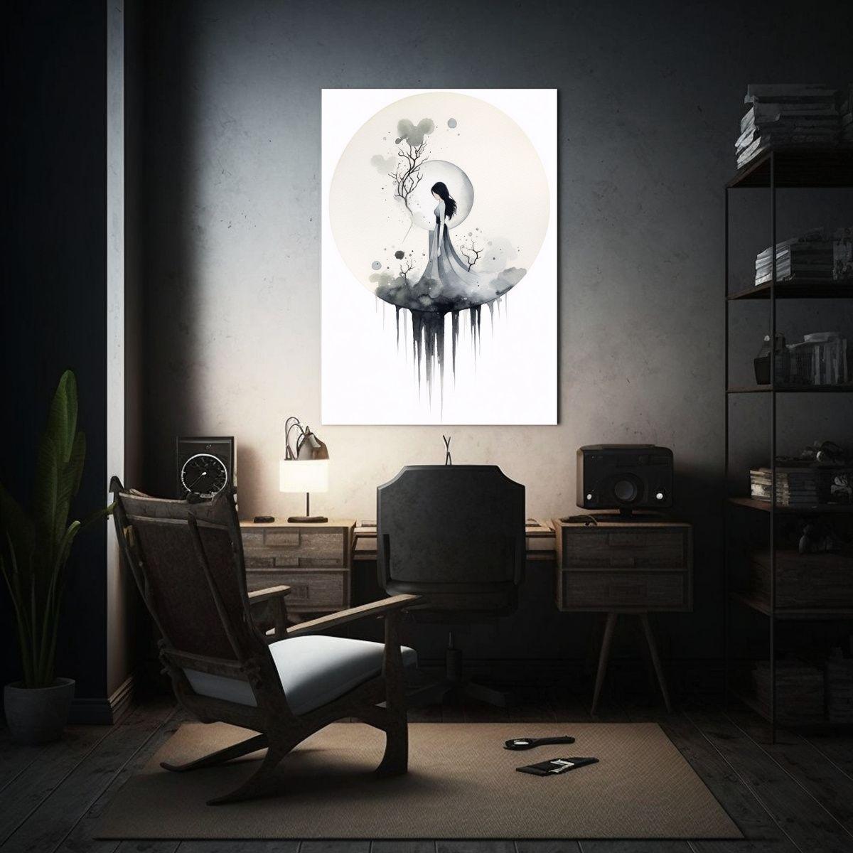 Lienzo De Tela Decoración Minimalista De Colores 80x120 Cm-2