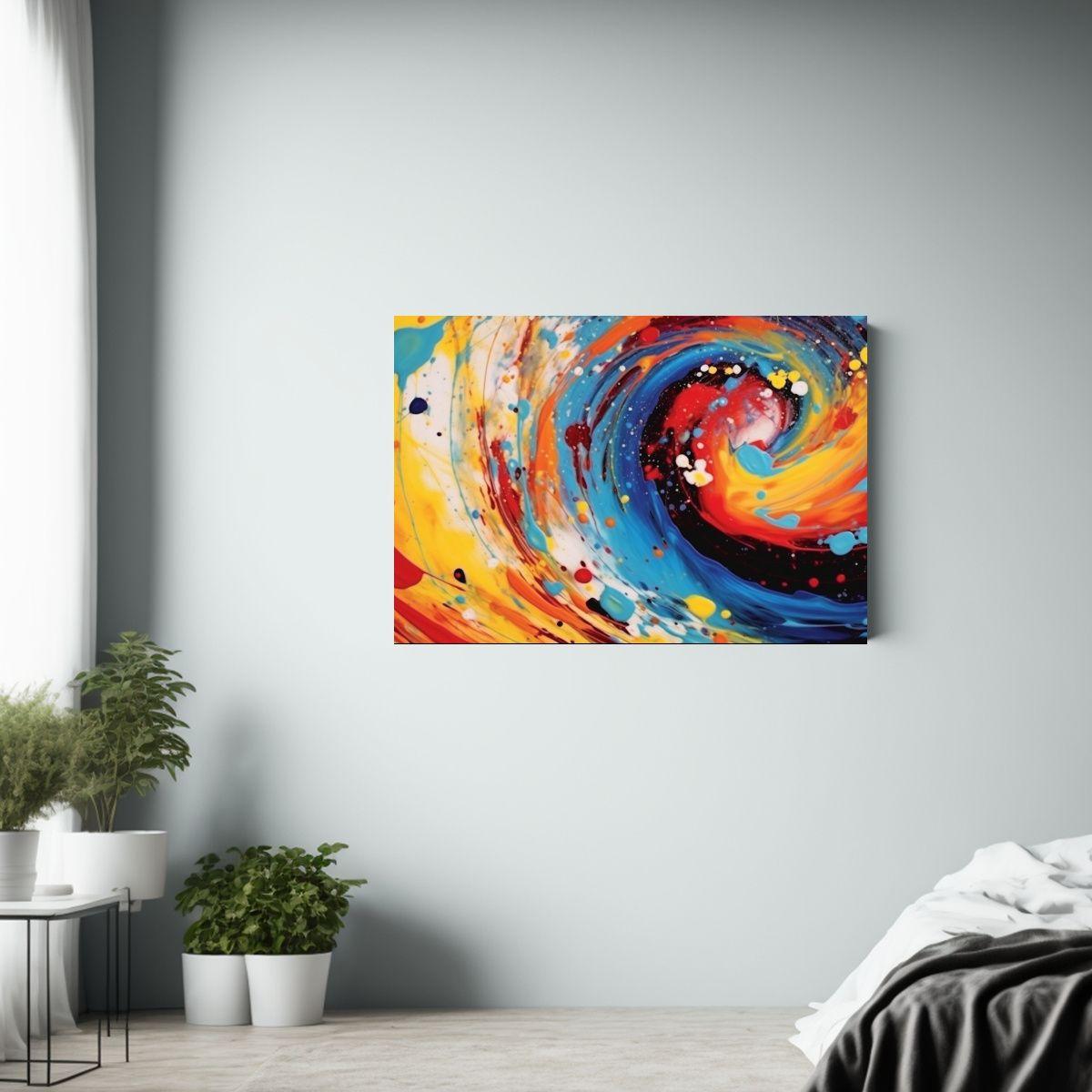 Crear Una Obra De Arte Abstracto Vibrante Para Decoración. 45x30cm-2