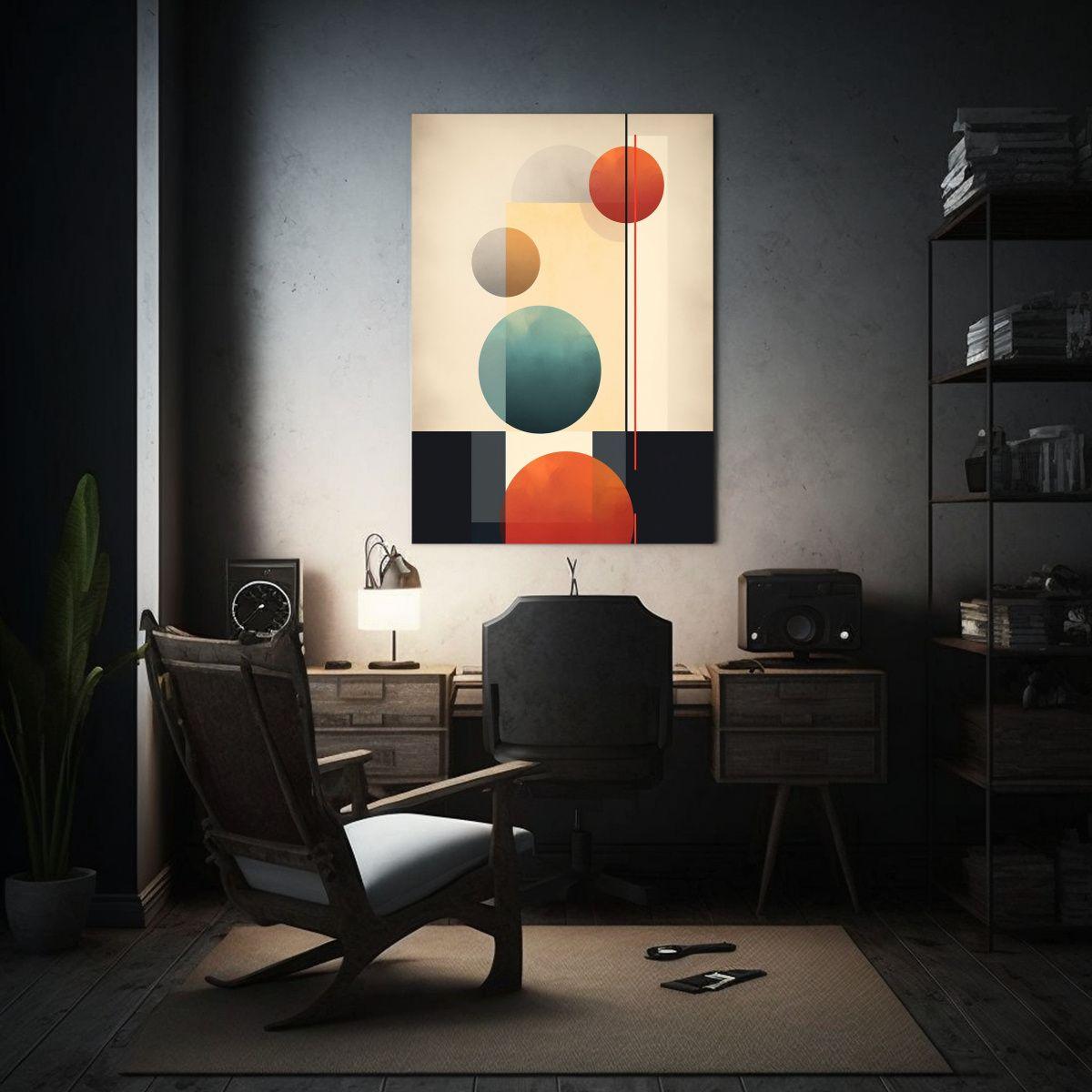 Cuadro Abstracto Minimalista Geométrico 80x120cm-2