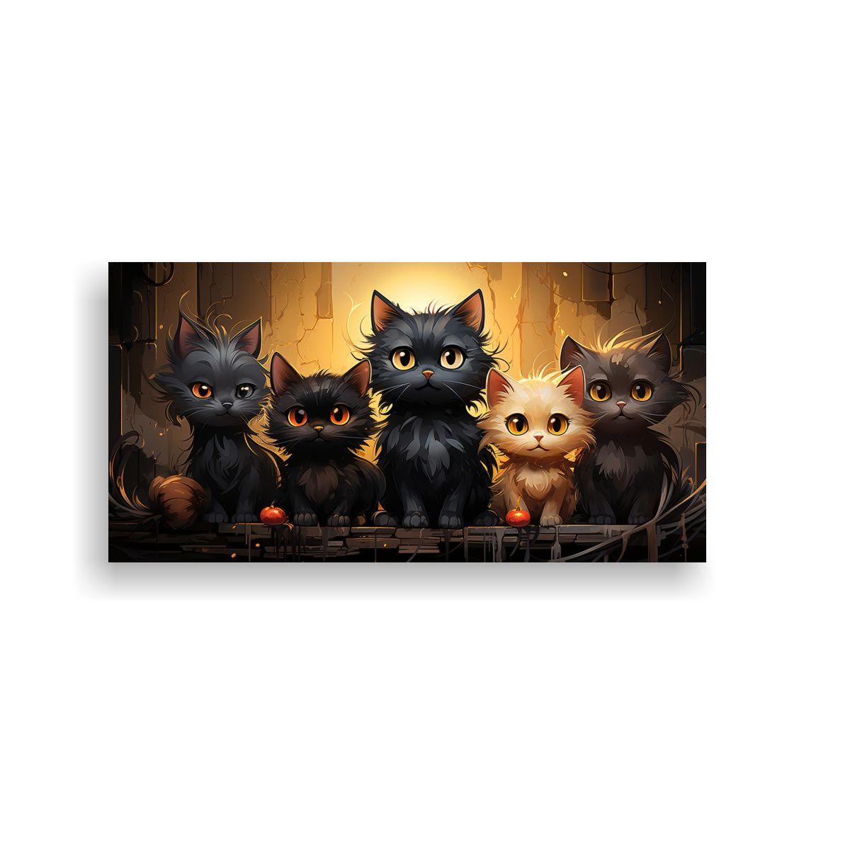Pinturas Decorativas De Alta Calidad Con Gatos 120x60cm-0