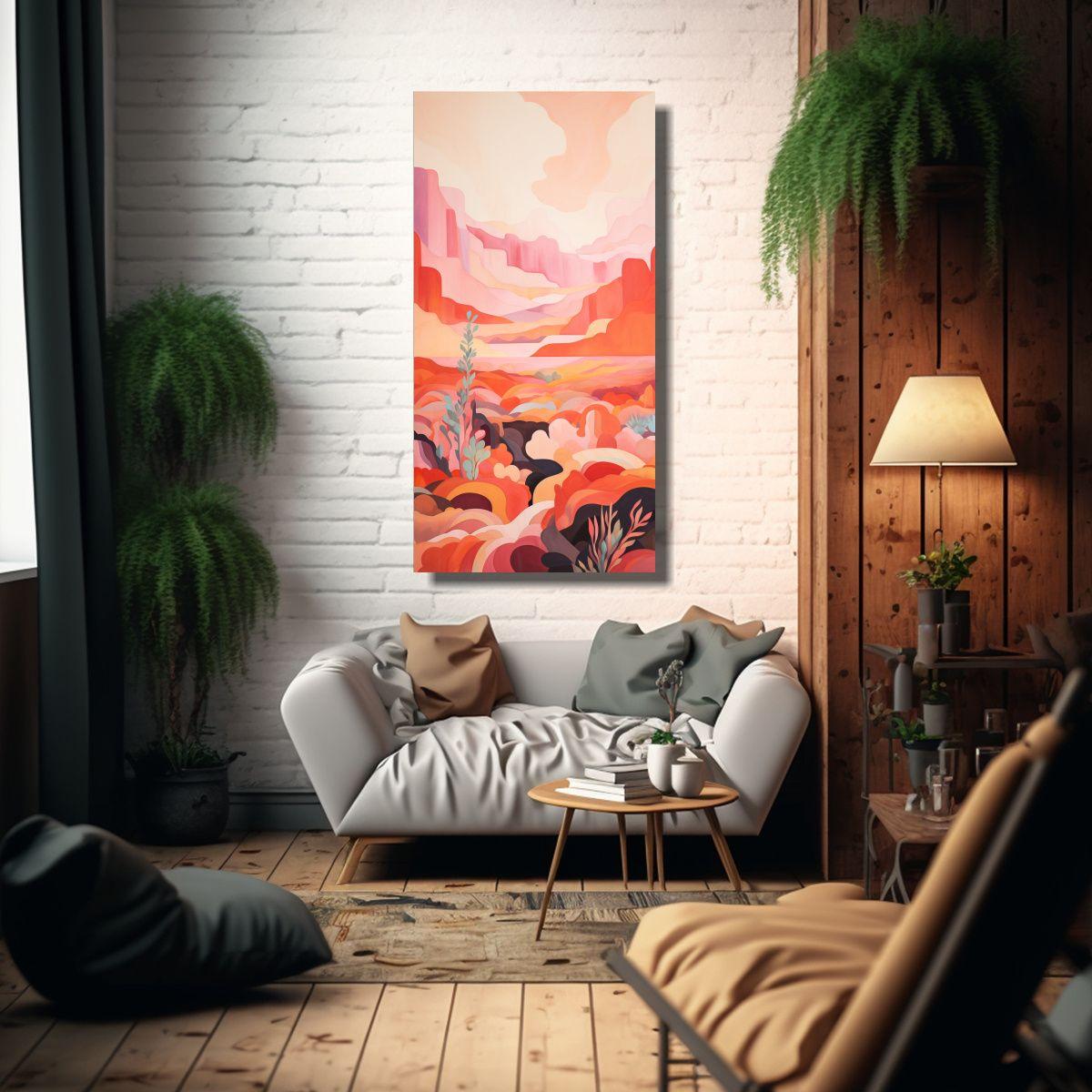 Cuadro Desert Vibes En Formas Abstractas 50x100cm-2
