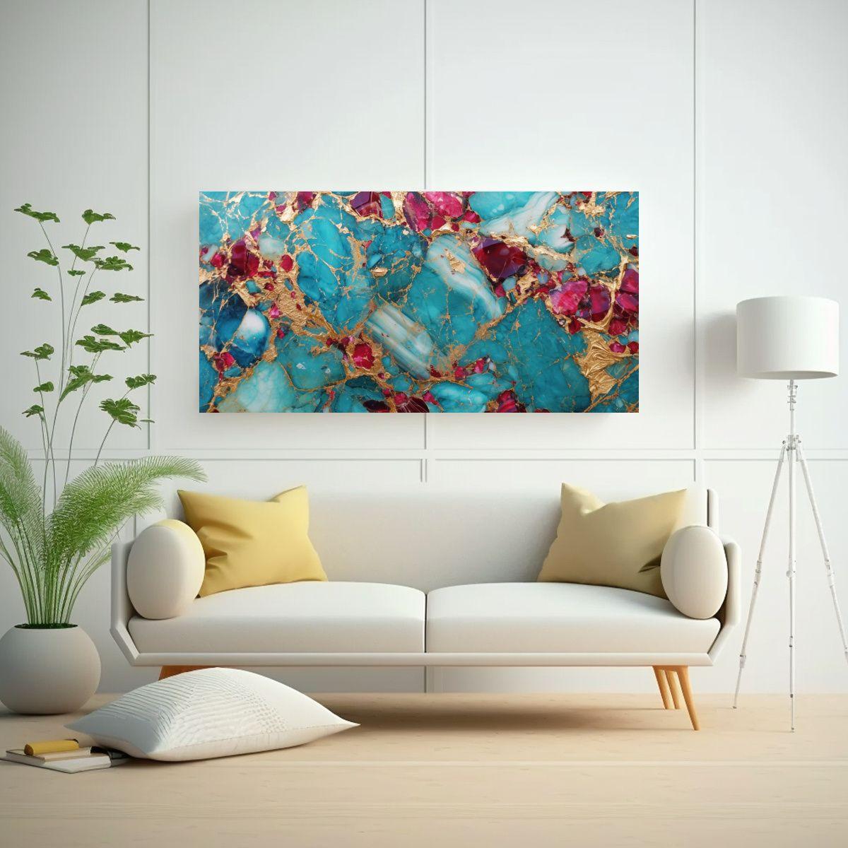 Pinturas Decorativas Horizontales De Mármol 60x30cm-2