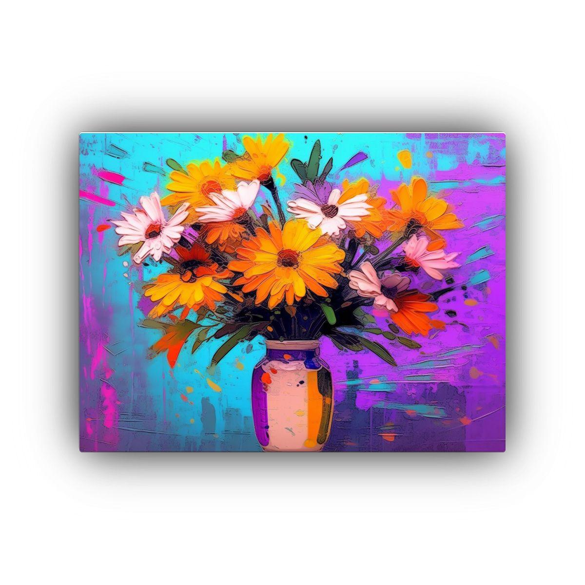 Arte De Pared Minimalismo Stepanyan Aster Flores P 45x30cm-0