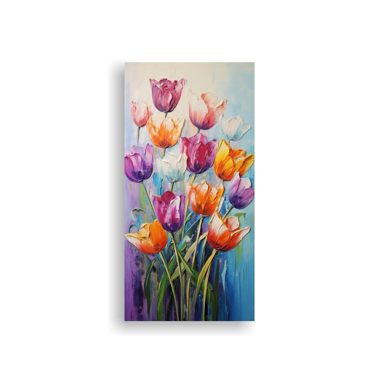 Pintura En Lienzo Canva Calidos Full Color De 20x40cm-0