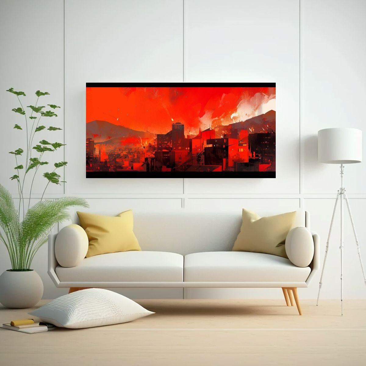 Lienzo De Tela Colores Majestuosos En Santiago, Ch 160x80cm-2