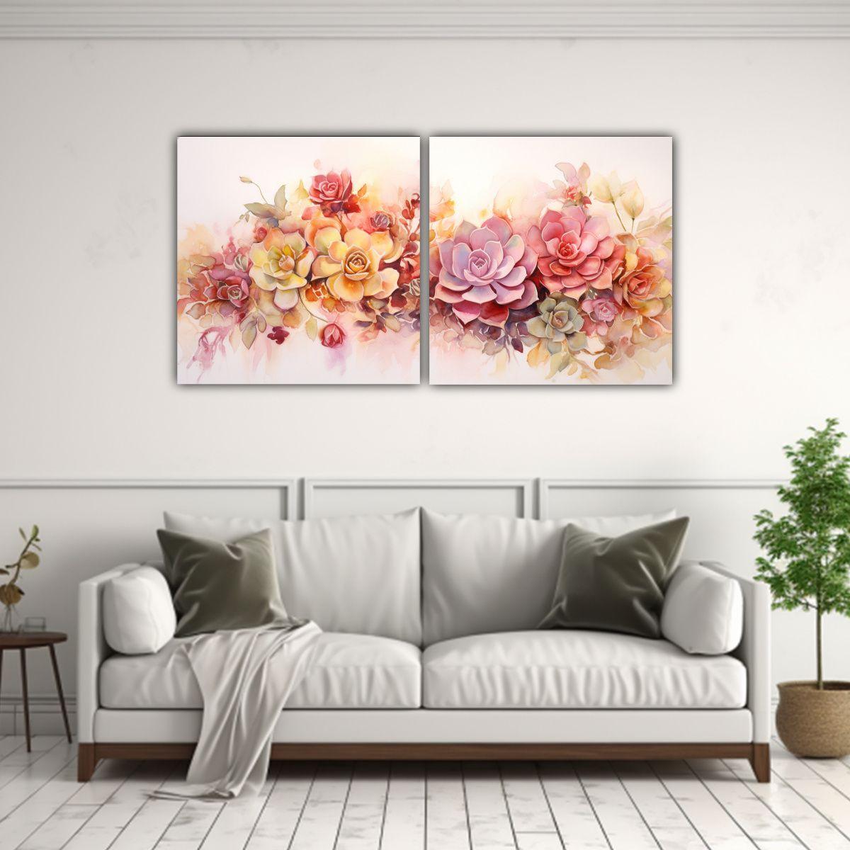 Pinturas Abstractas Mágicas En Tonos Dorados Y 140x70 Cm-2